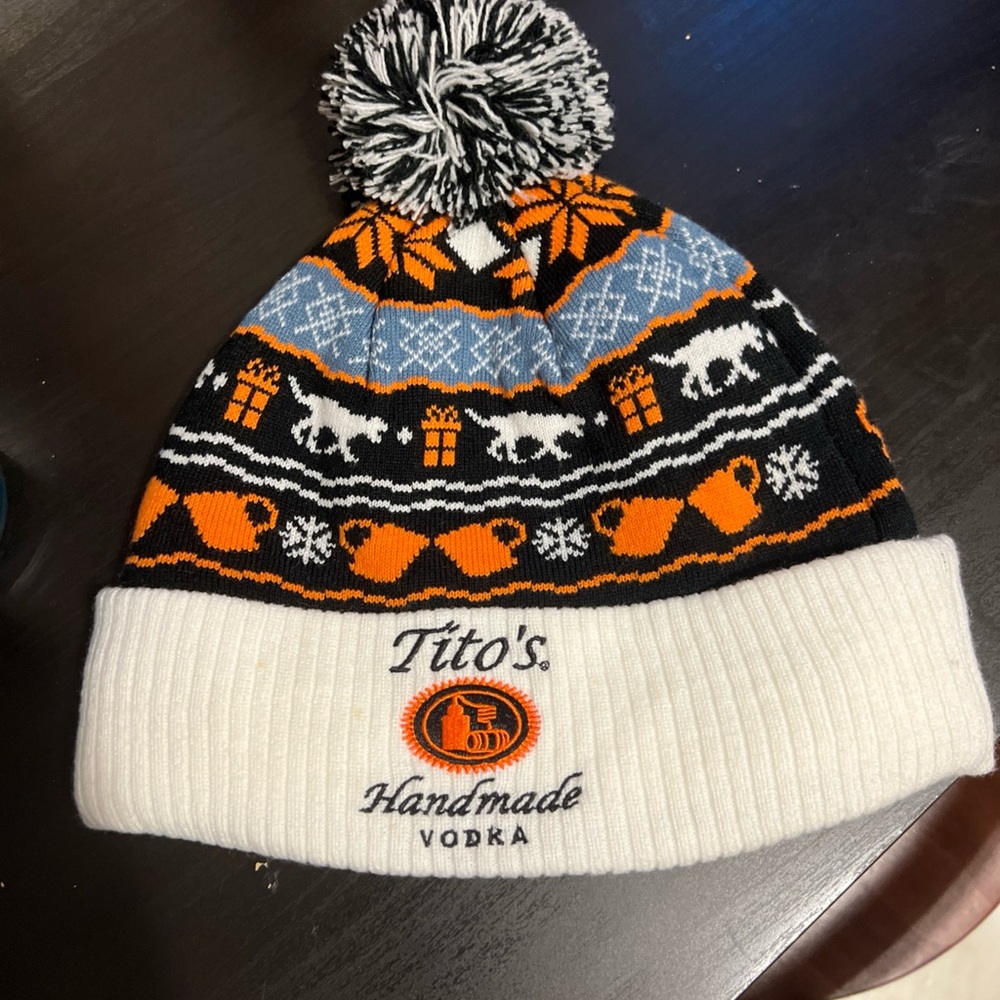 Tito’s Handmade Vodka Winter Knit Beanie Hat